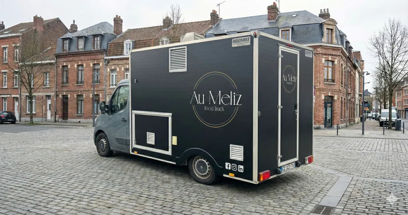 Food truck Au Méliz en service